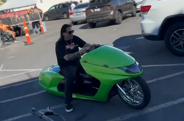 Green GILMADE custom scooter